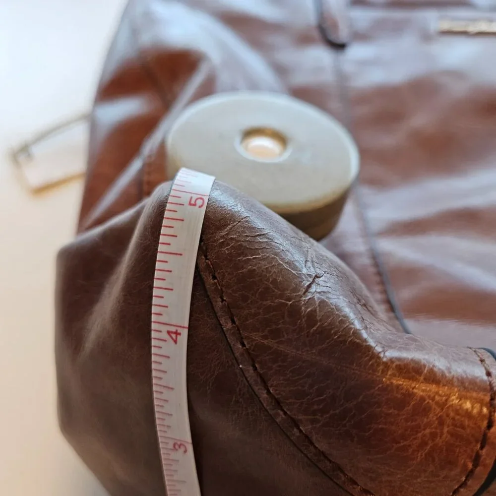 Tommy Bahama Brown Leather Shoulder Bag - Picture 14 of 14